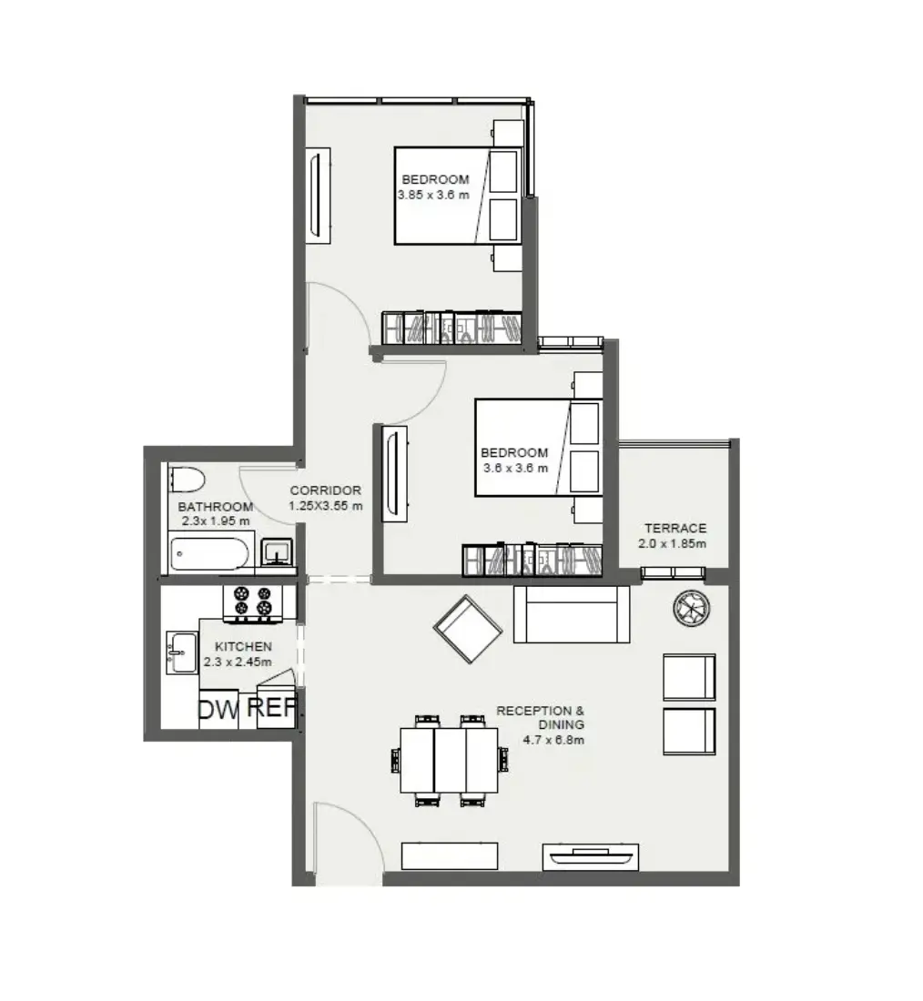 Unit floor plan image