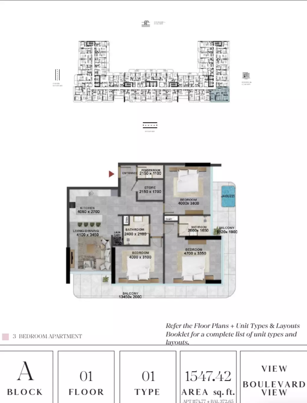 Unit floor plan image