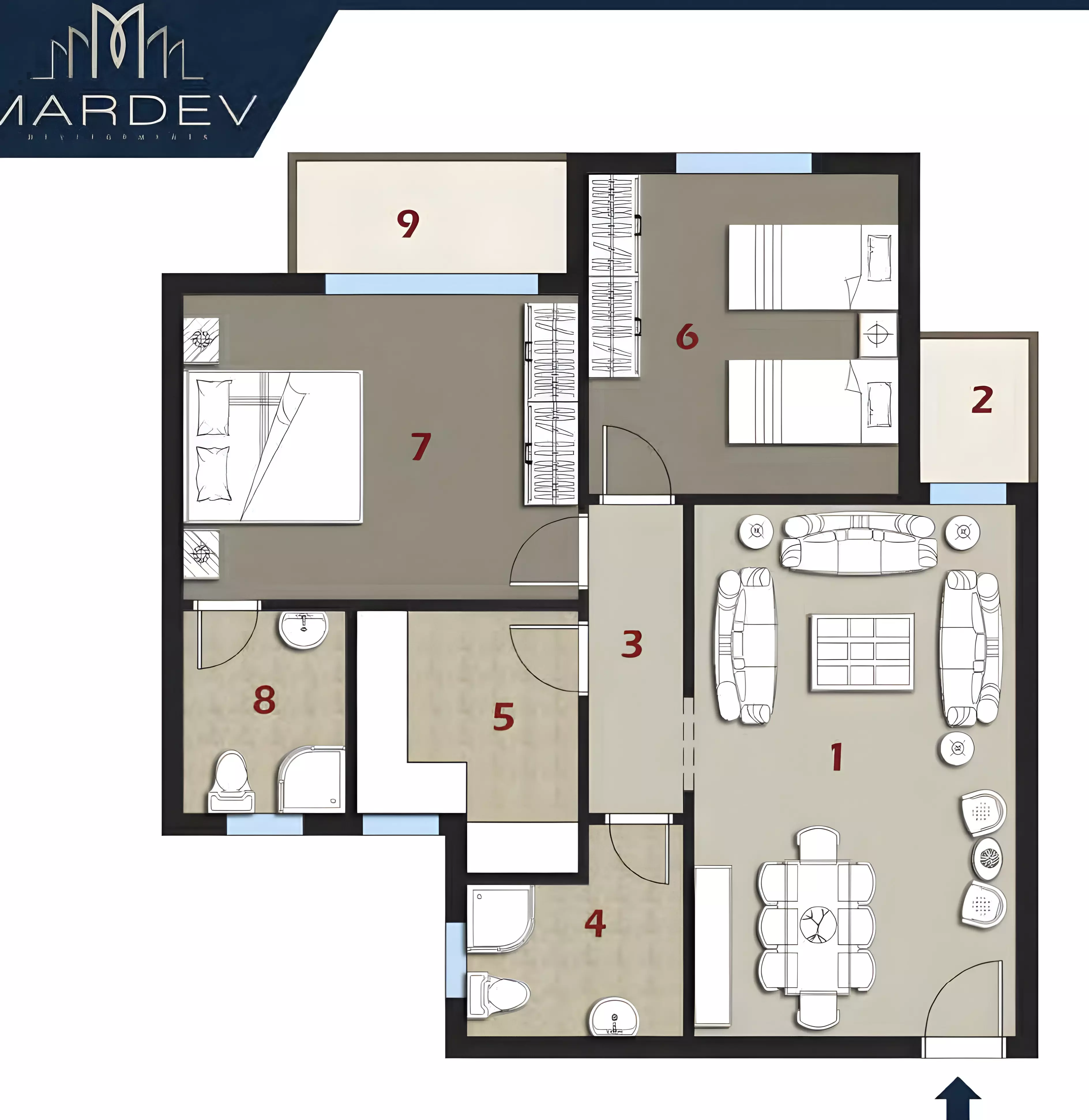 Unit floor plan image
