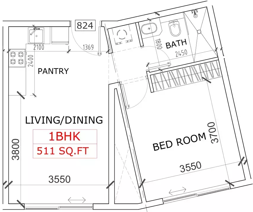 Unit floor plan image