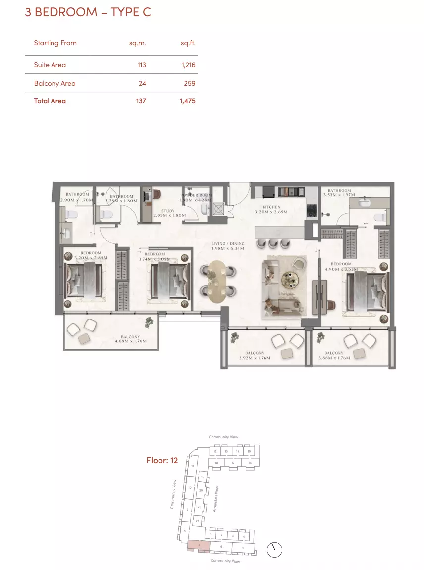 Unit floor plan image