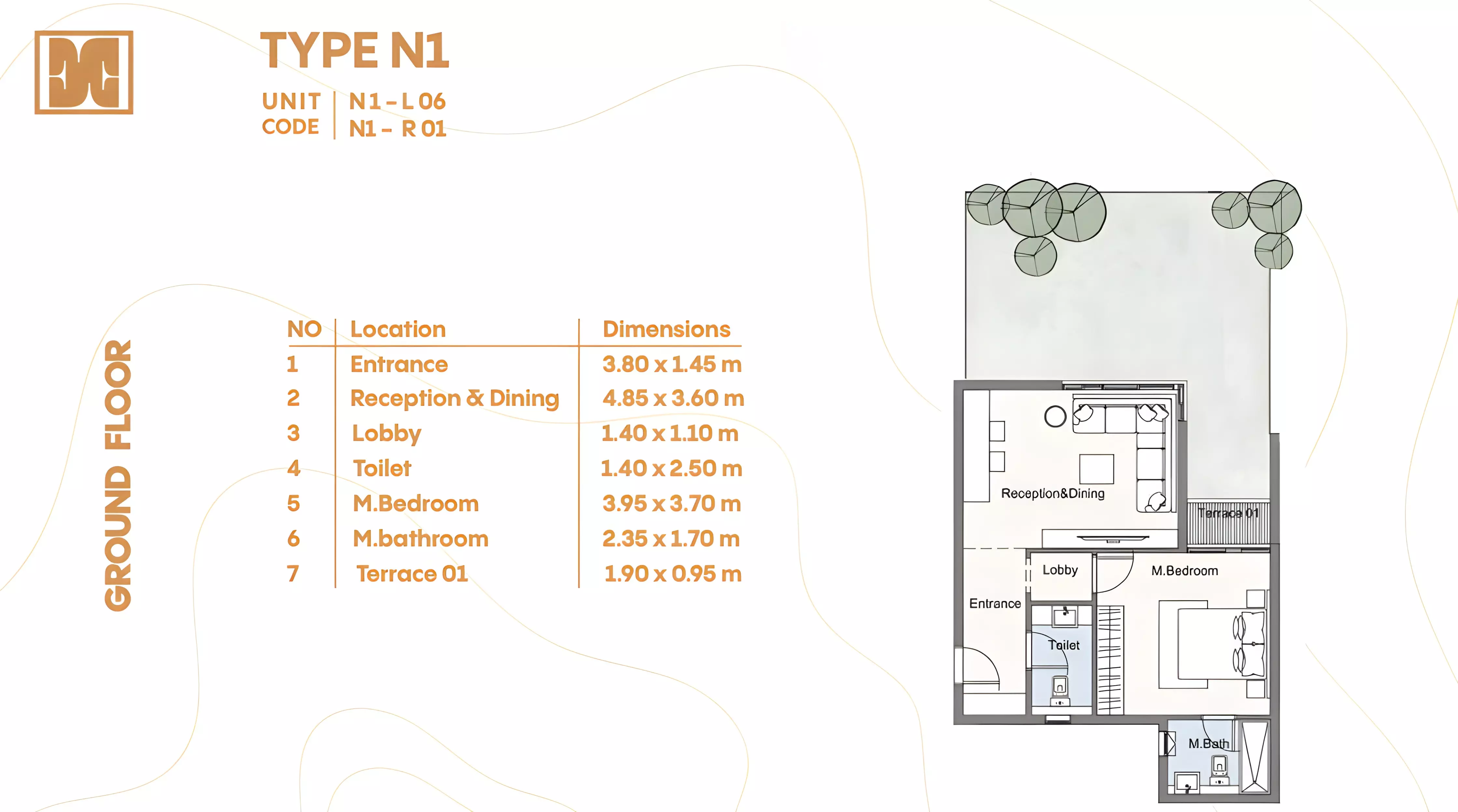Unit floor plan image