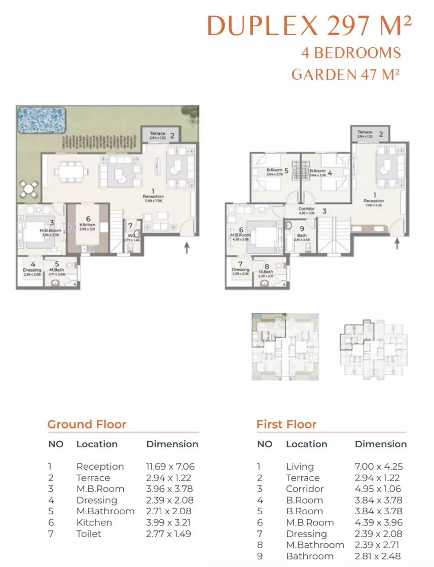 صورة مخطط ارضية الوحدة