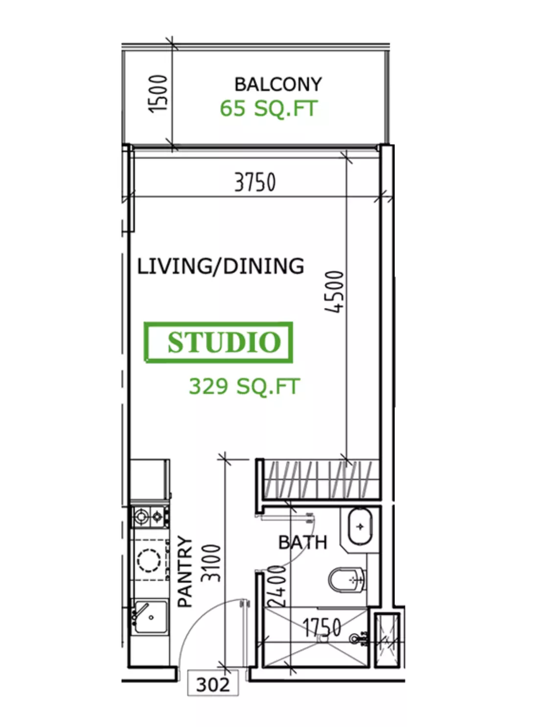 Unit floor plan image
