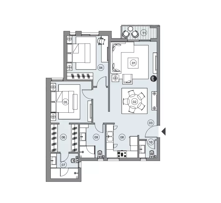 Unit floor plan image