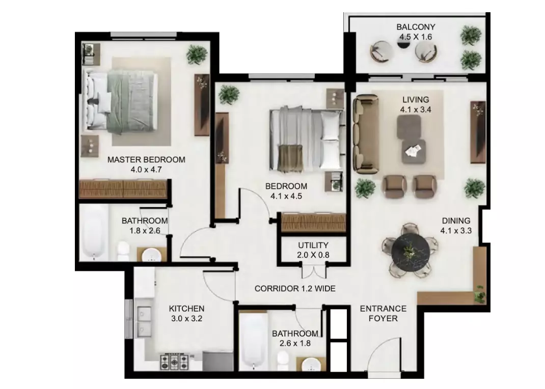 Unit floor plan image