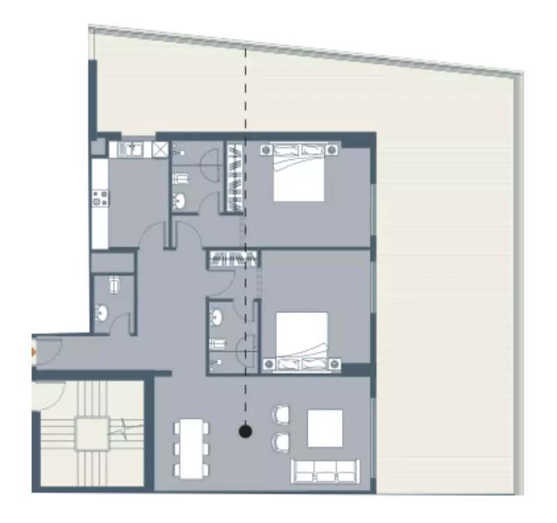 صورة مخطط ارضية الوحدة