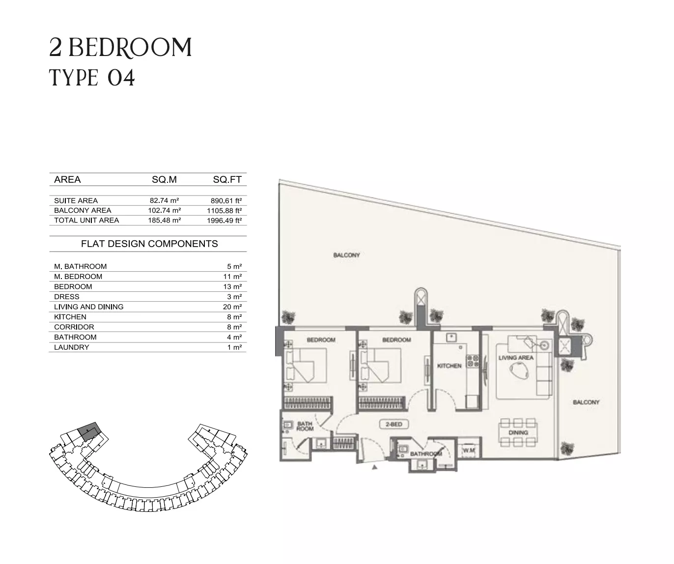 Unit floor plan image
