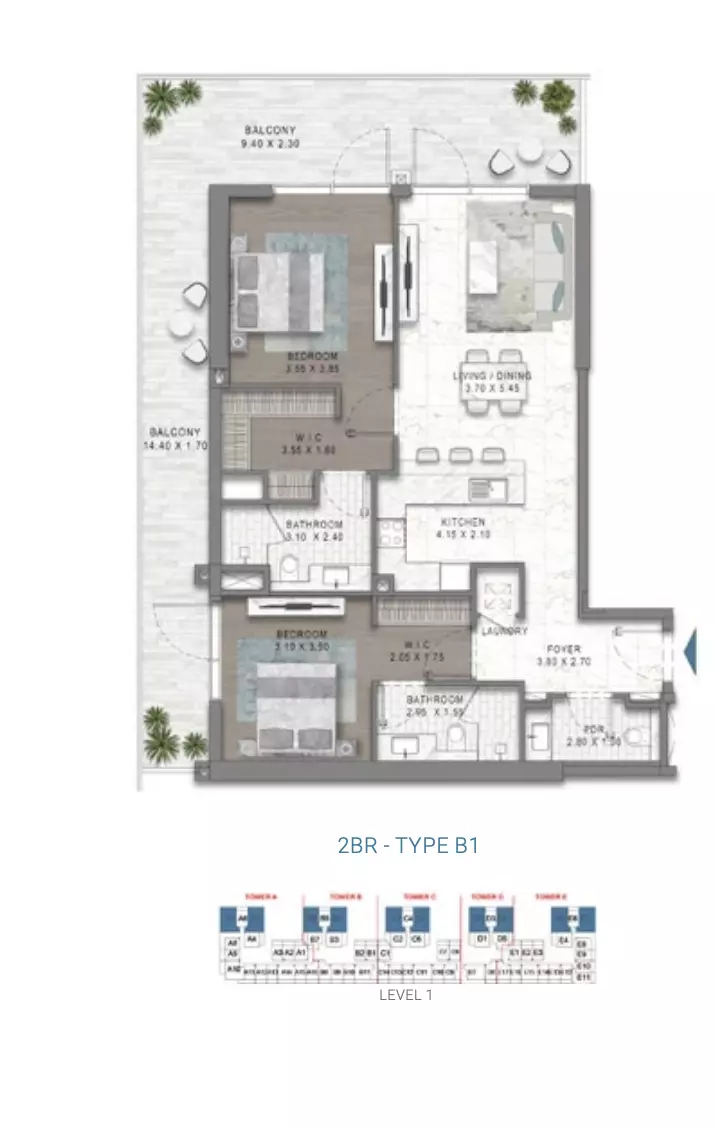 Unit floor plan image