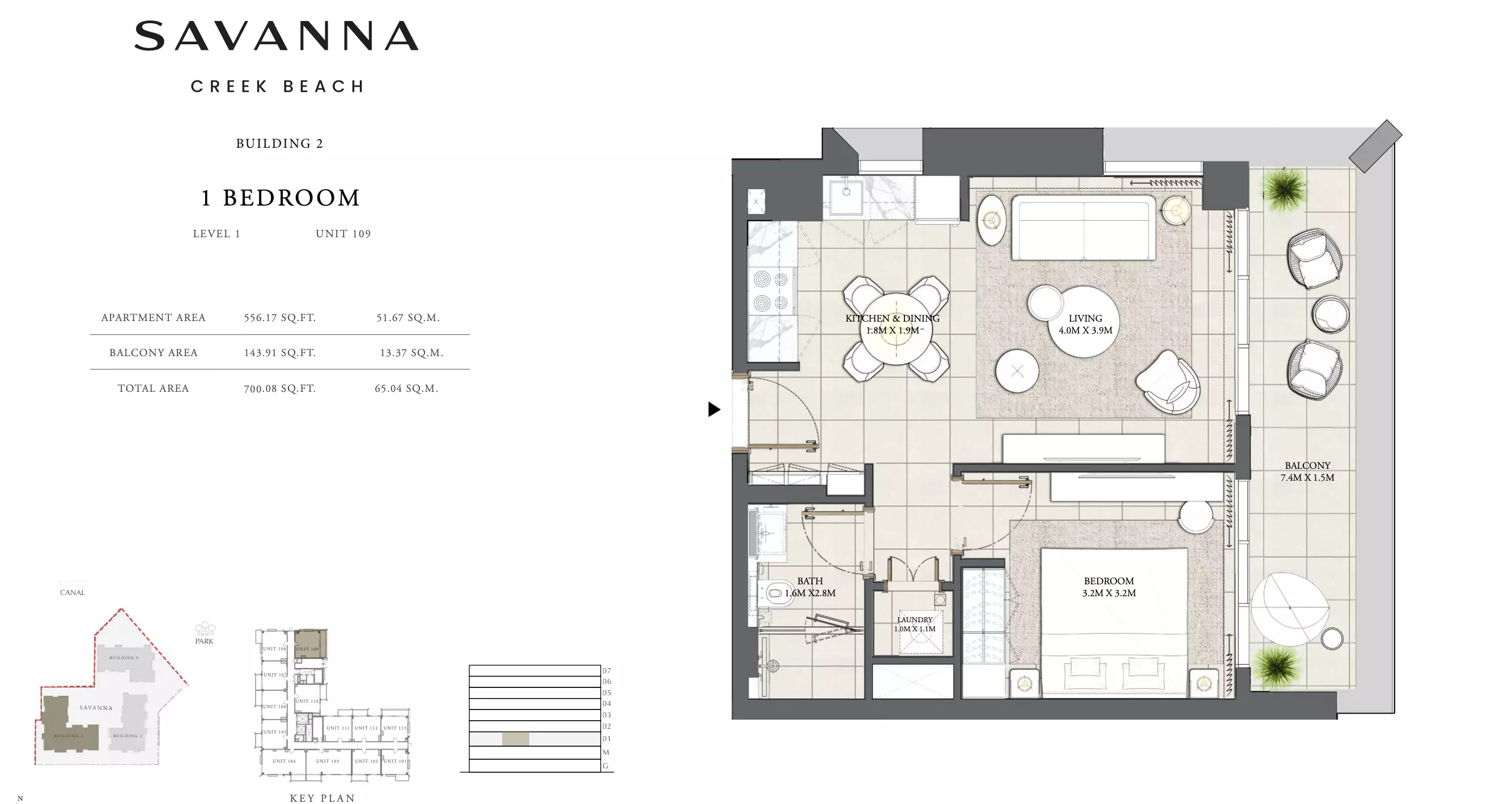 Savanna Level 1 - Unit 109, 1 bed