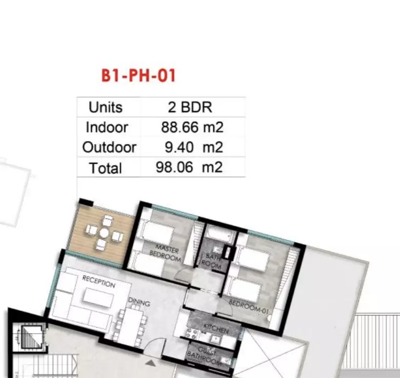 Unit floor plan image