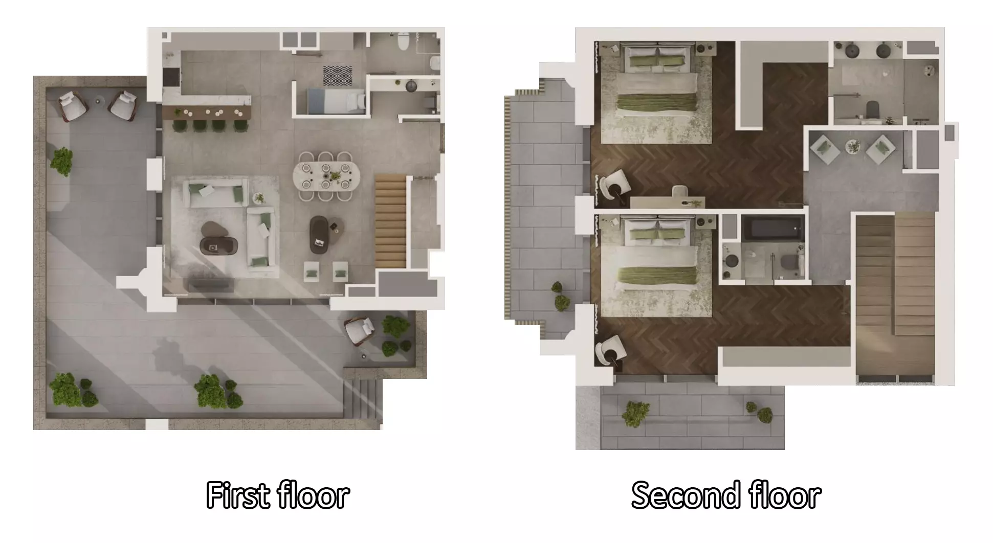 Sama Yas By Aldar Properties — 2BR floor plan