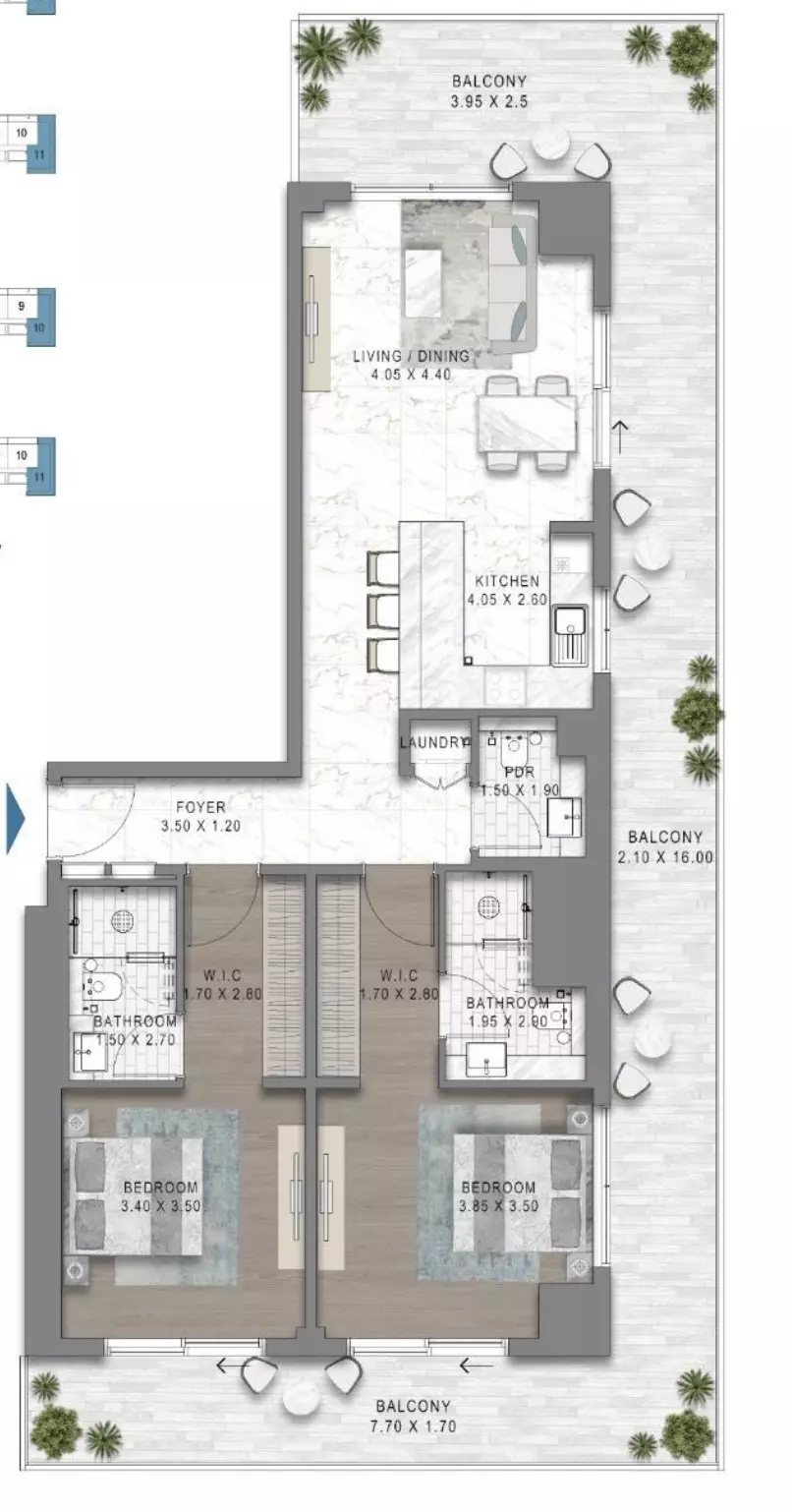Unit floor plan image