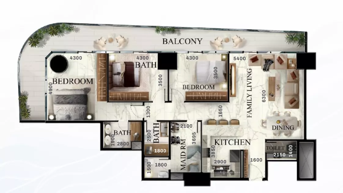 صورة مخطط ارضية الوحدة