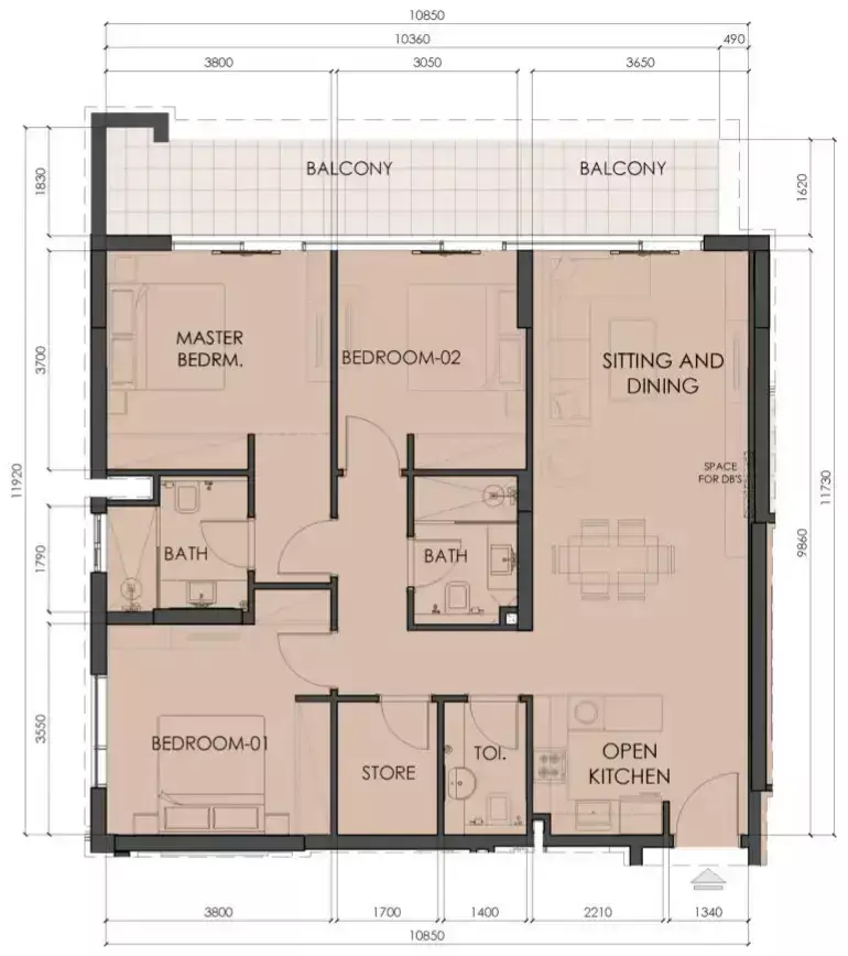 Unit floor plan image
