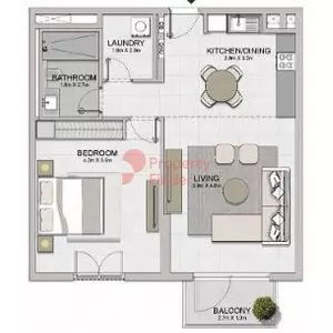 Le Ciel Type 5, 1 bed