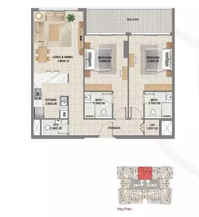 Unit floor plan image