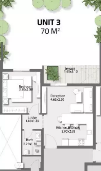 صورة مخطط ارضية الوحدة