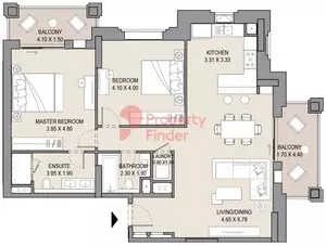 Asayel Type A, 2 beds