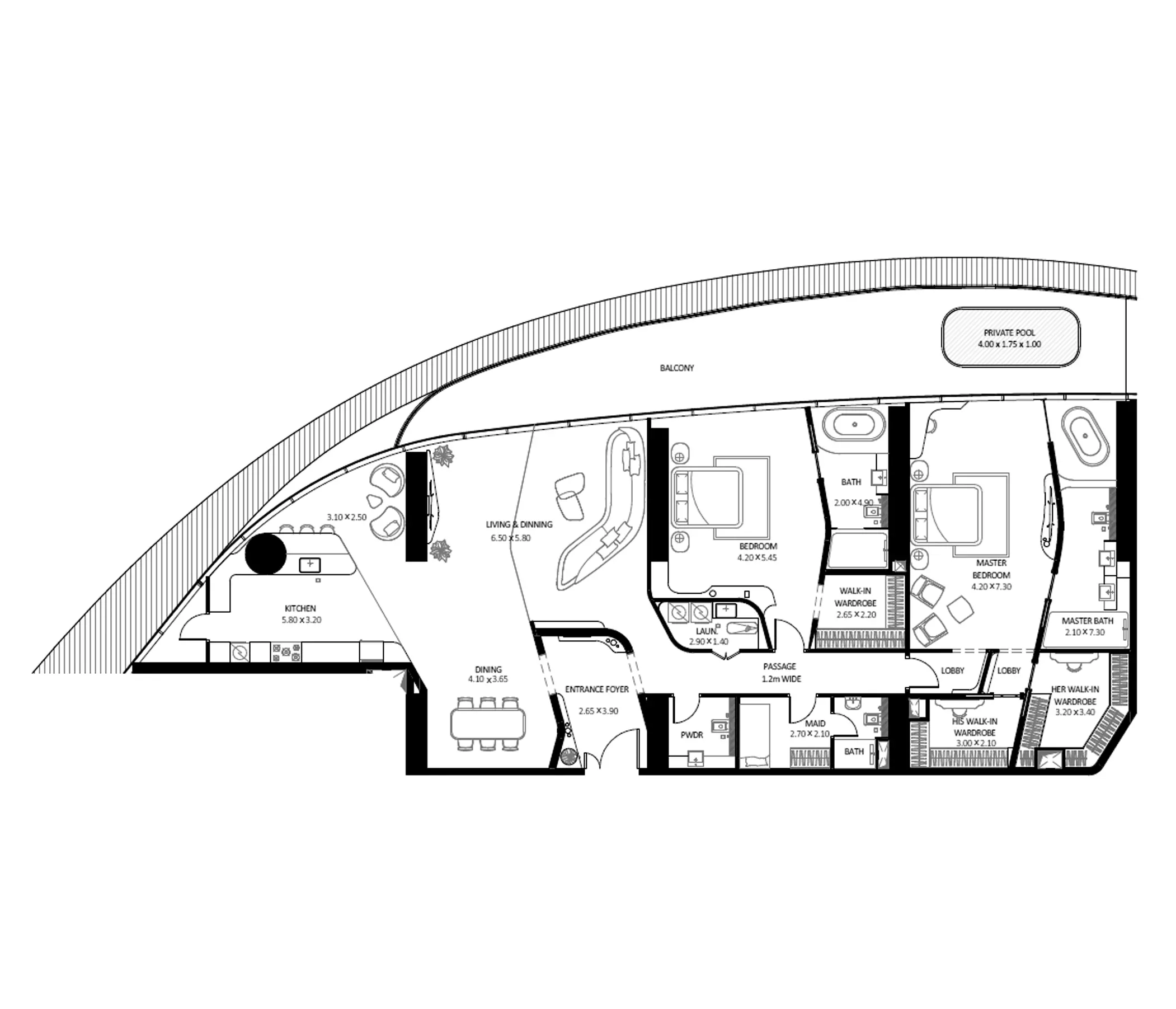 Unit floor plan image