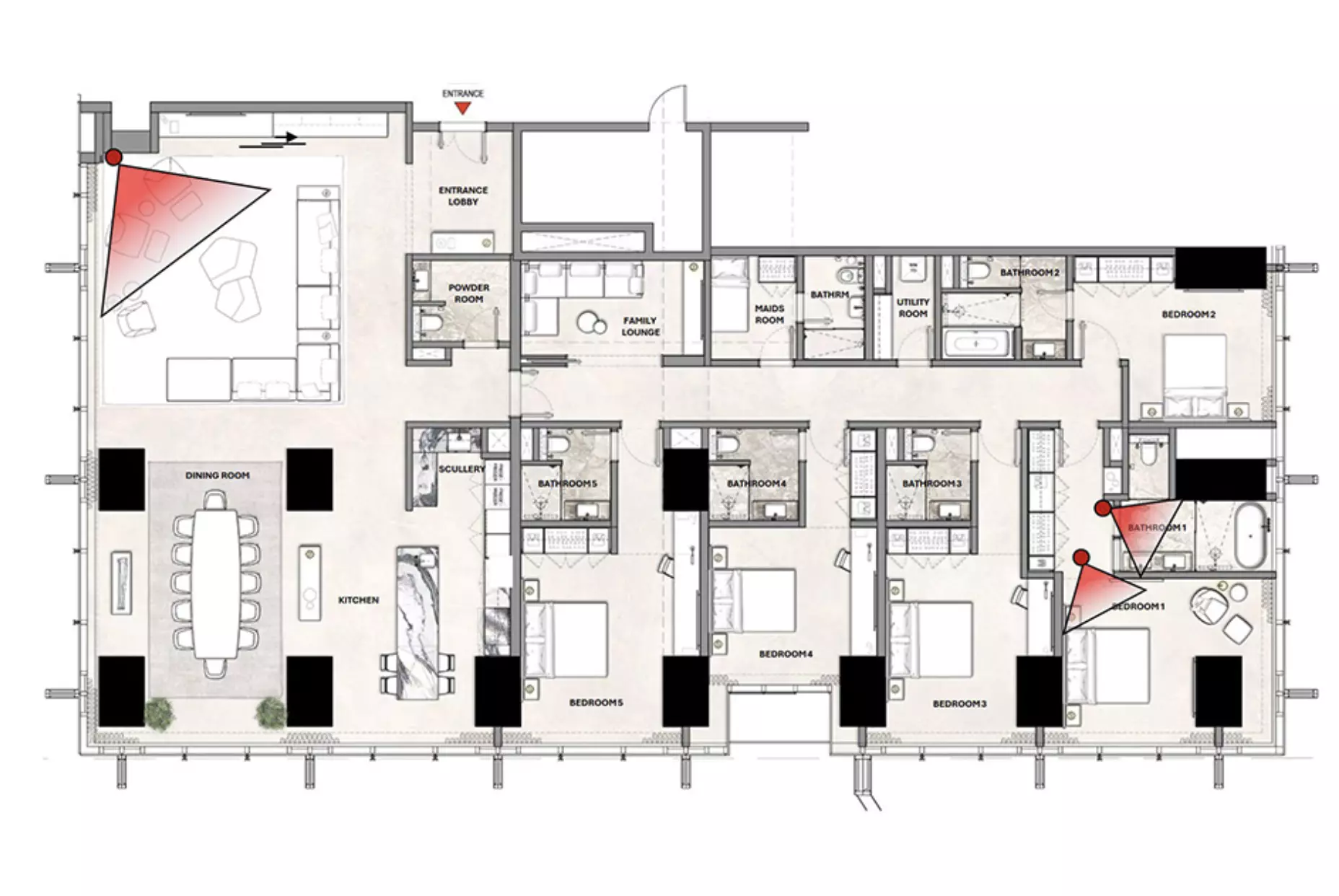 صورة مخطط ارضية الوحدة