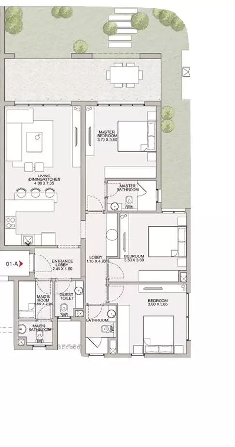 Unit floor plan image