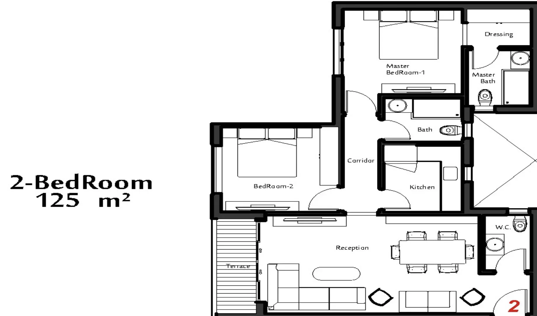 صورة مخطط ارضية الوحدة