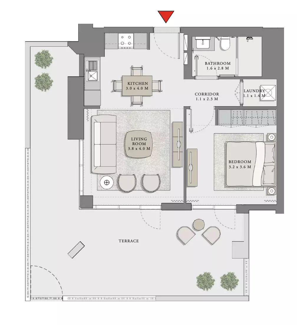 Creek Beach Lotus Unit 102, Level 01 Building 4, 1 bed
