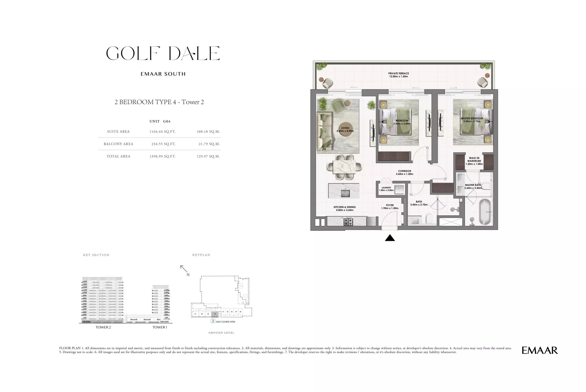 Golf Dale Type T2 G-04G, 2 beds