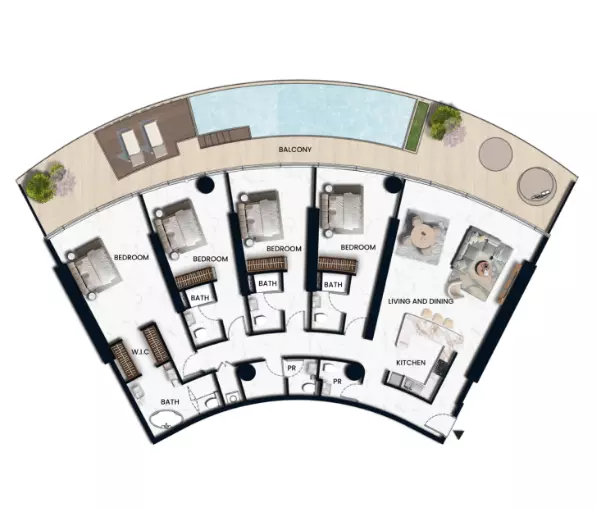 Unit floor plan image