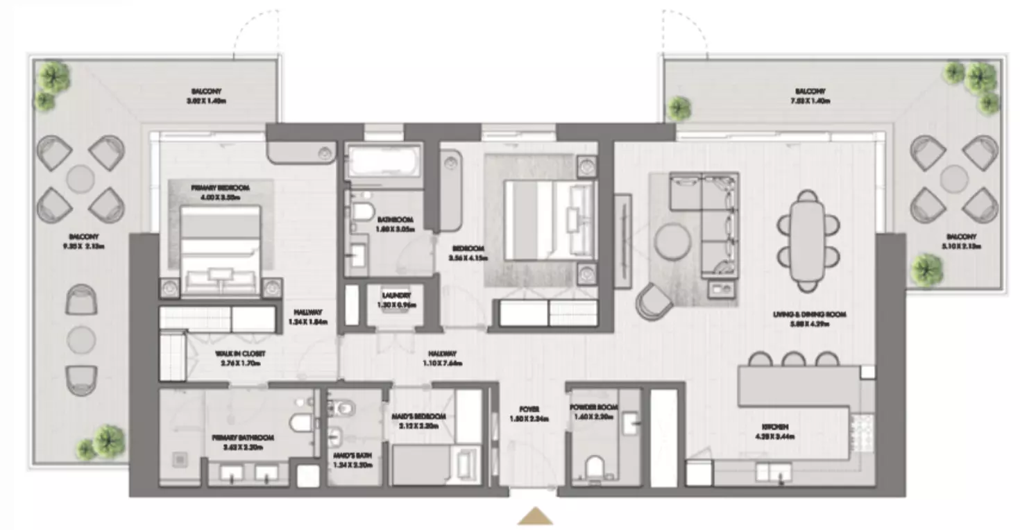 Riwa Type C2, 2 beds
