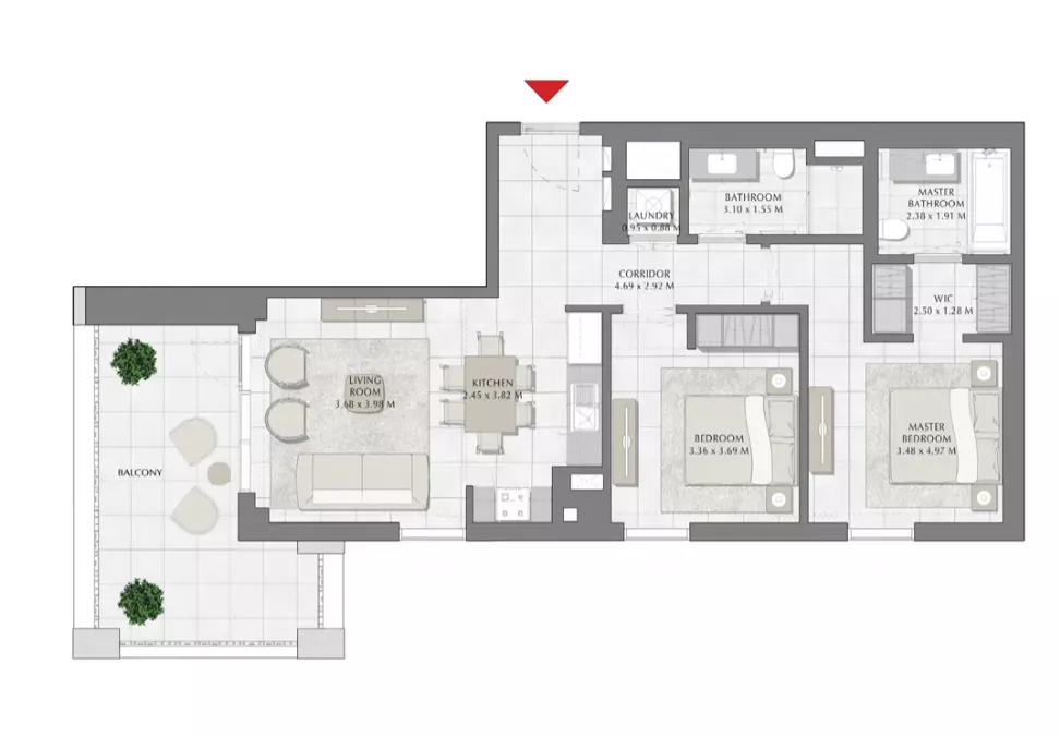 Summer B3-Type C, 2 beds