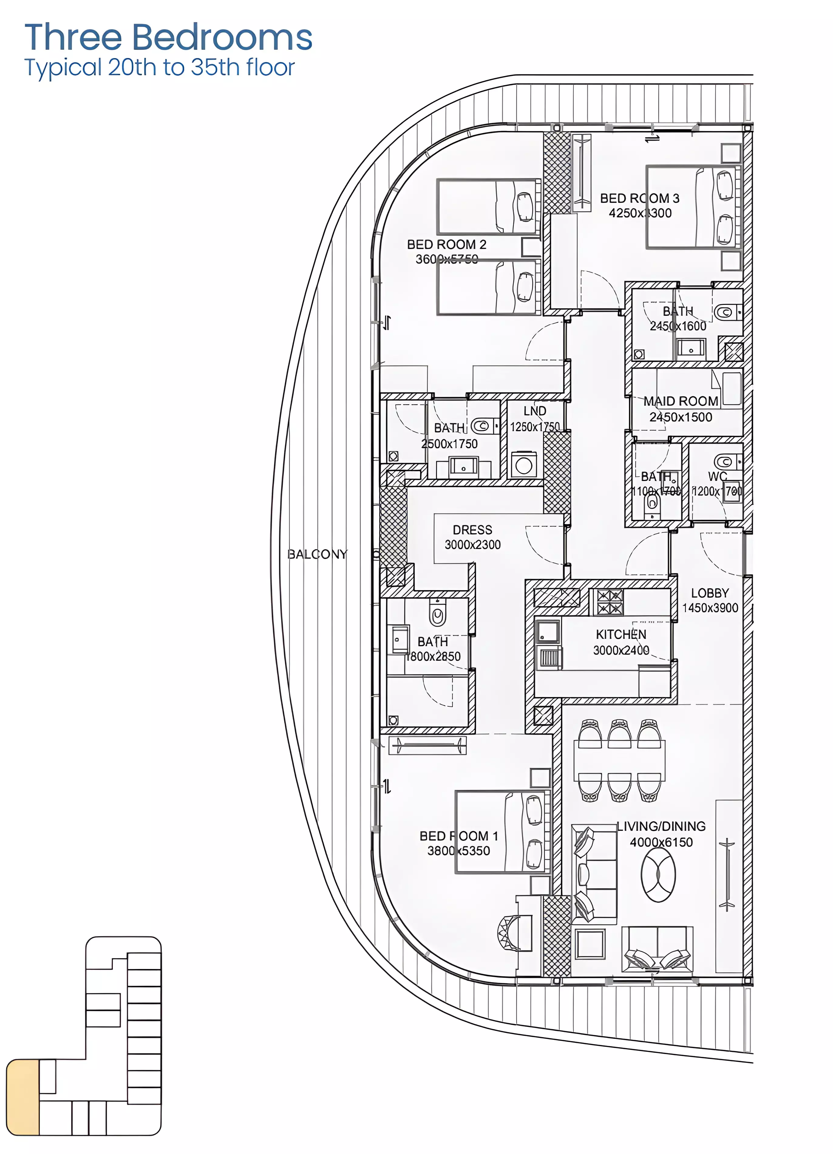 Unit floor plan image