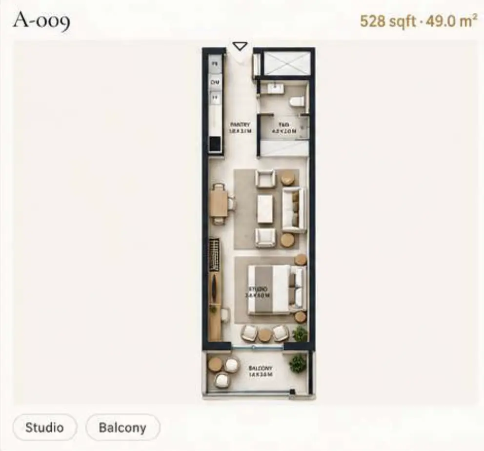 Reeman Residence 02 — Studio floor plan
