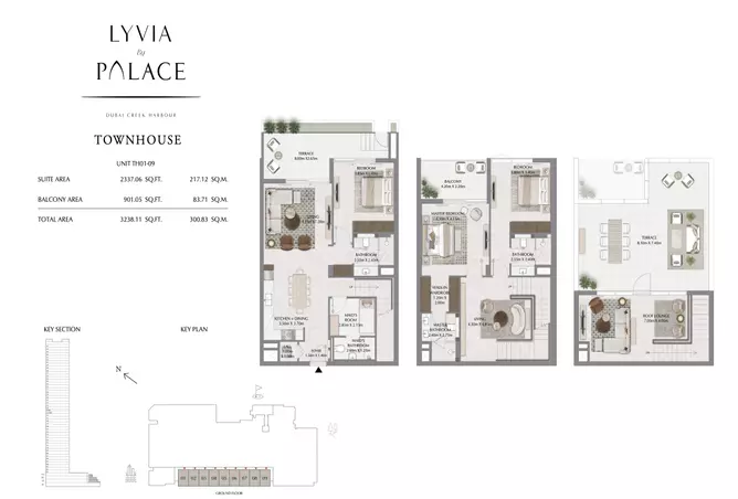 Lyvia By Palace — 3BR floor plan