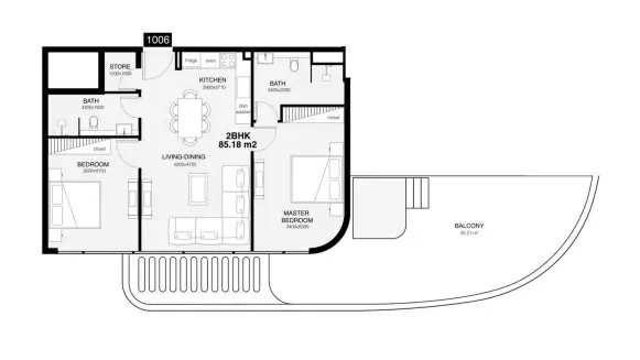 Unit floor plan image