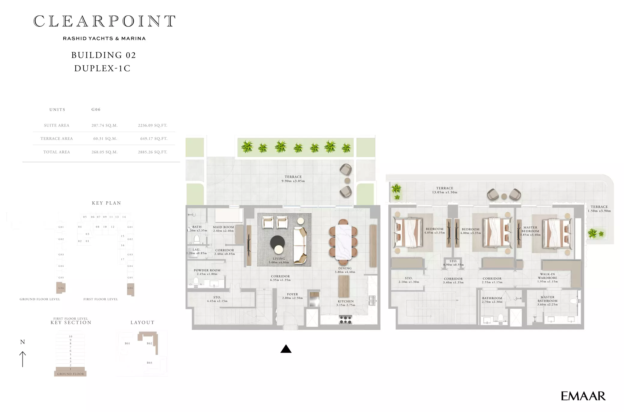 Clearpoint Building 2 _ Type 1C Duplex, 3 beds