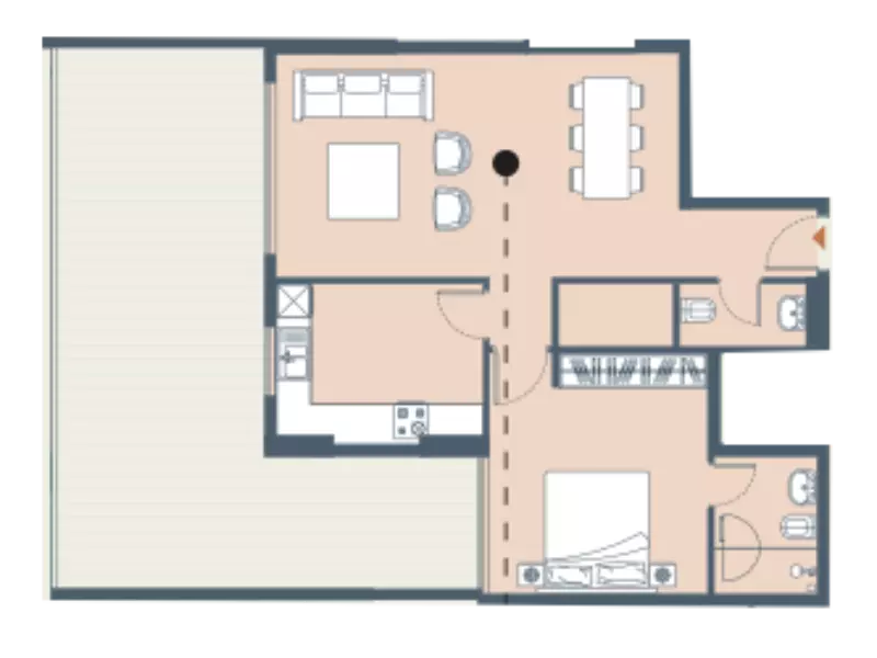 صورة مخطط ارضية الوحدة
