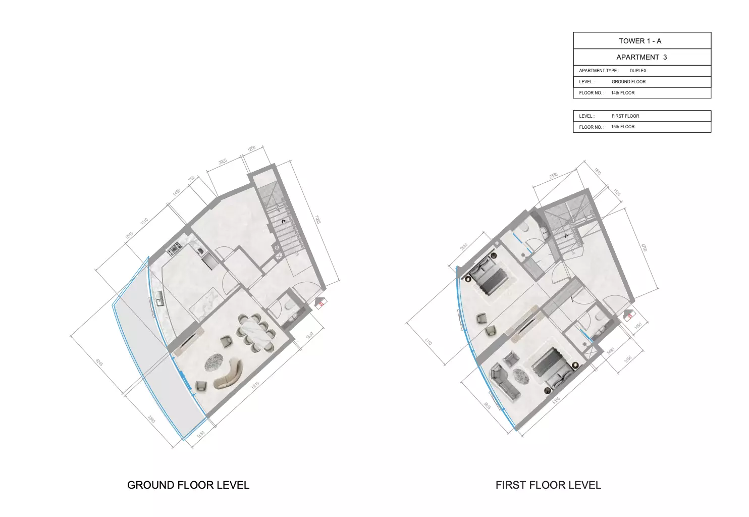 صورة مخطط ارضية الوحدة