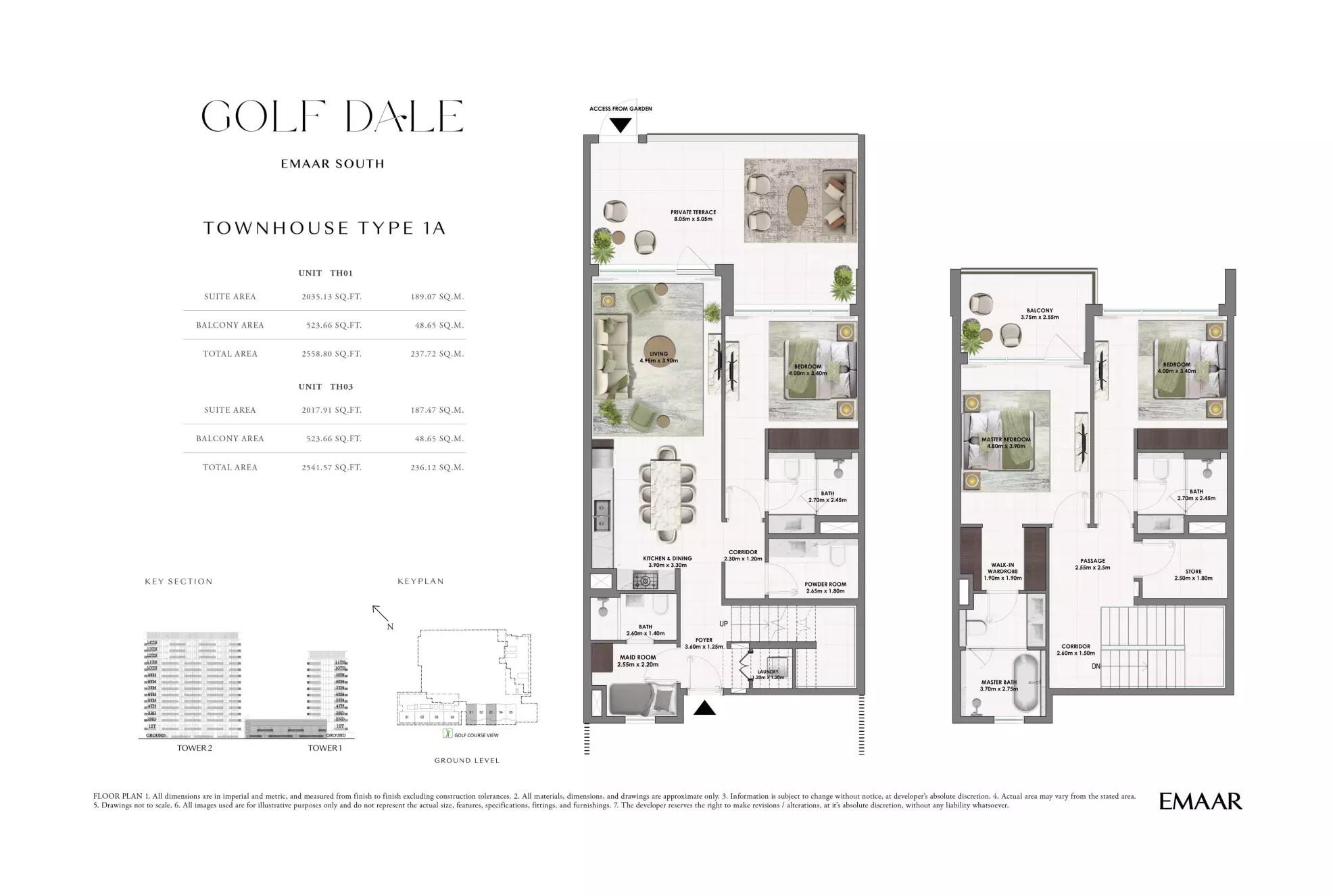 Golf Dale Type TH-G-G03, 3 beds