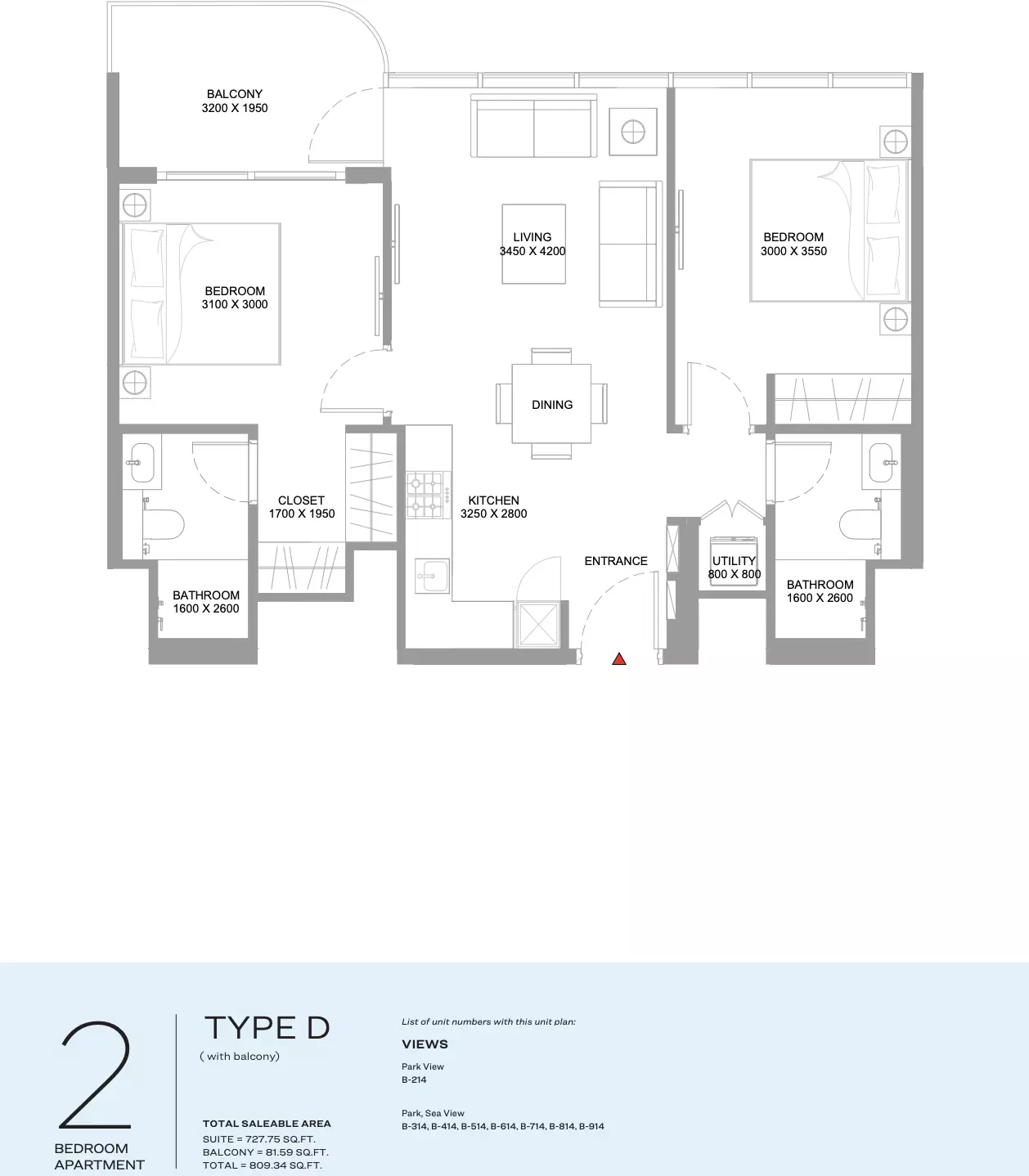 Unit floor plan image