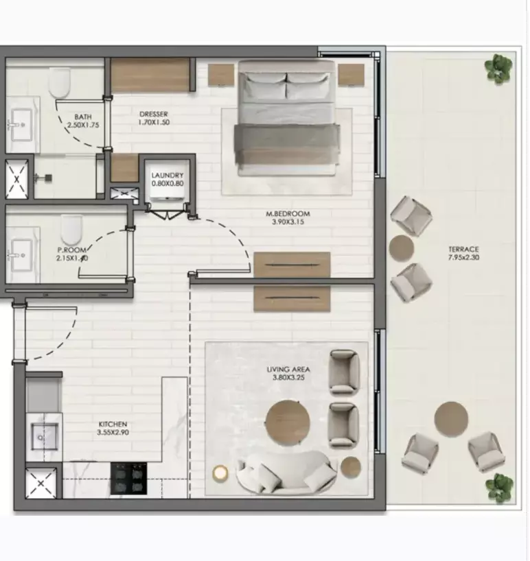 صورة مخطط ارضية الوحدة