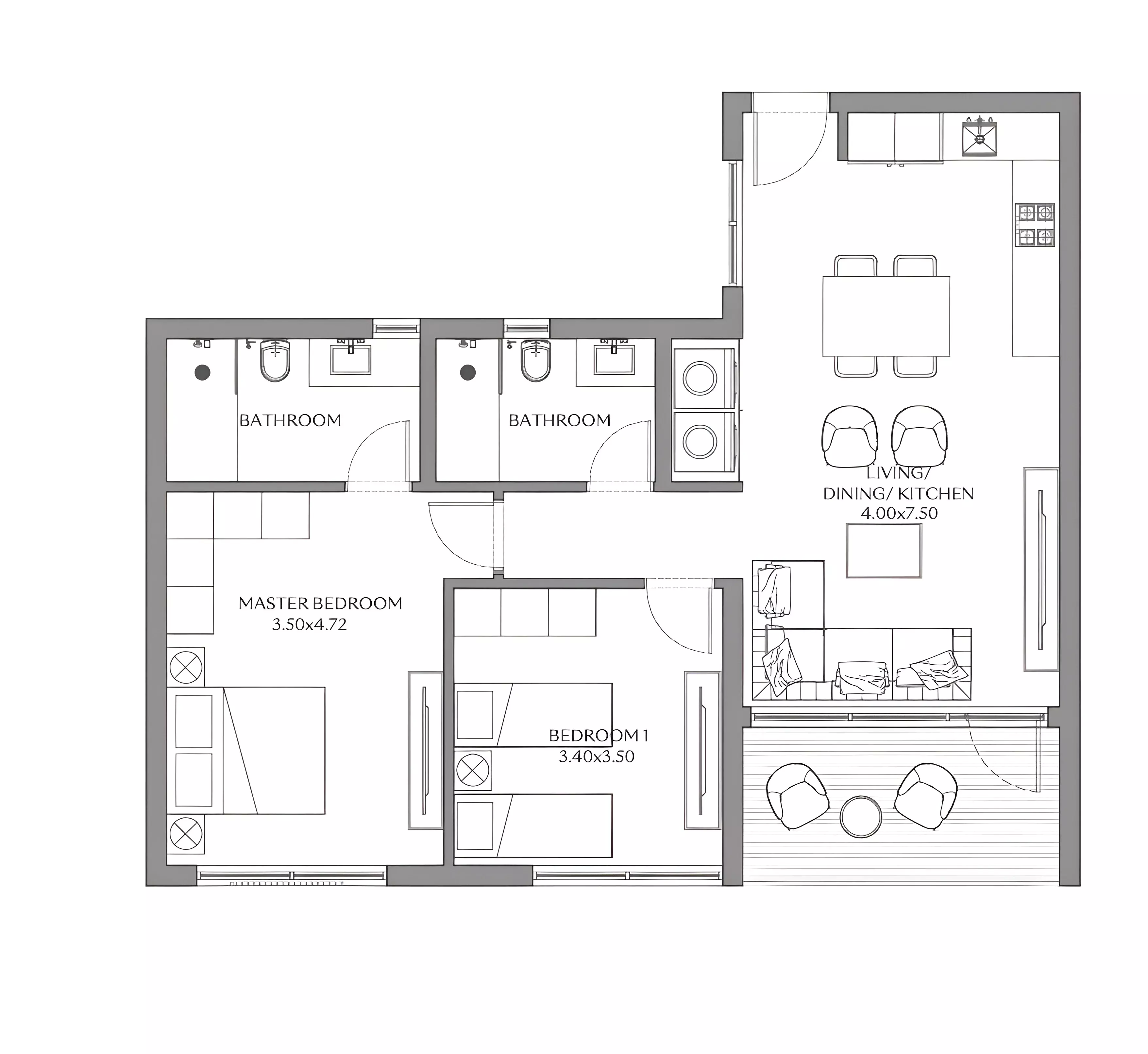 Unit floor plan image