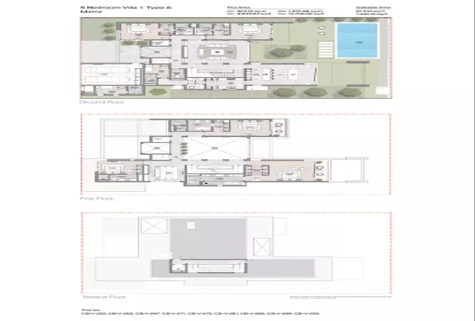 Sobha Siniya Island — 5BR floor plan