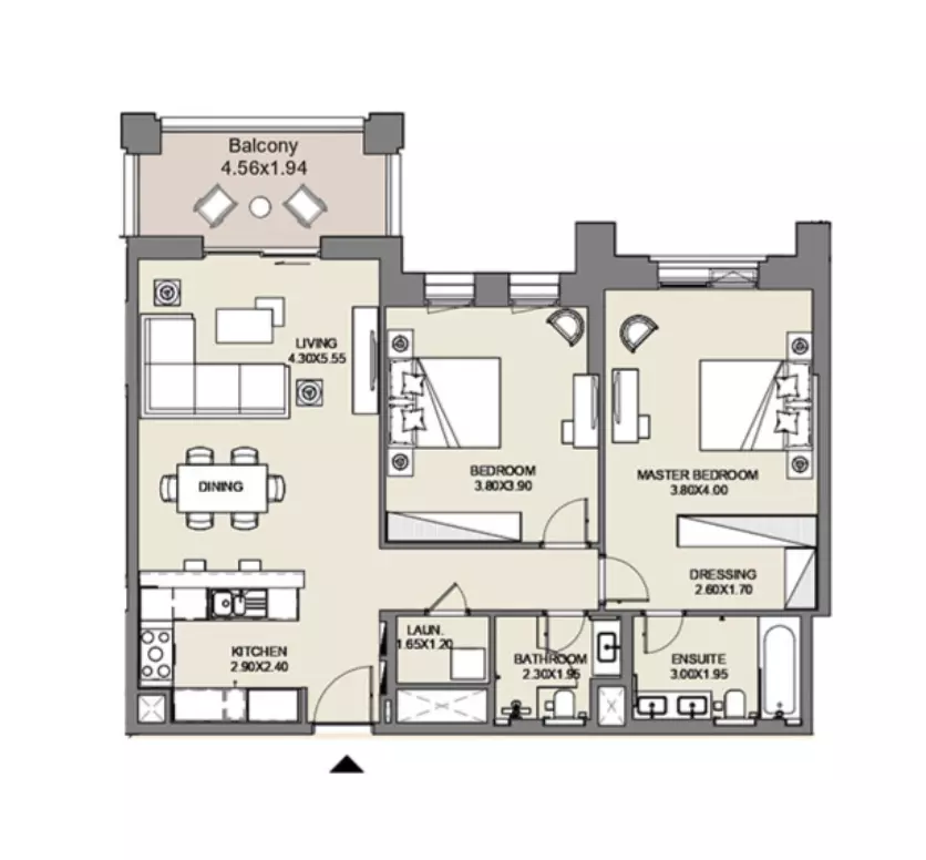 Al Jazi B4-Type C1, Level 1,2,3,4, 2 beds