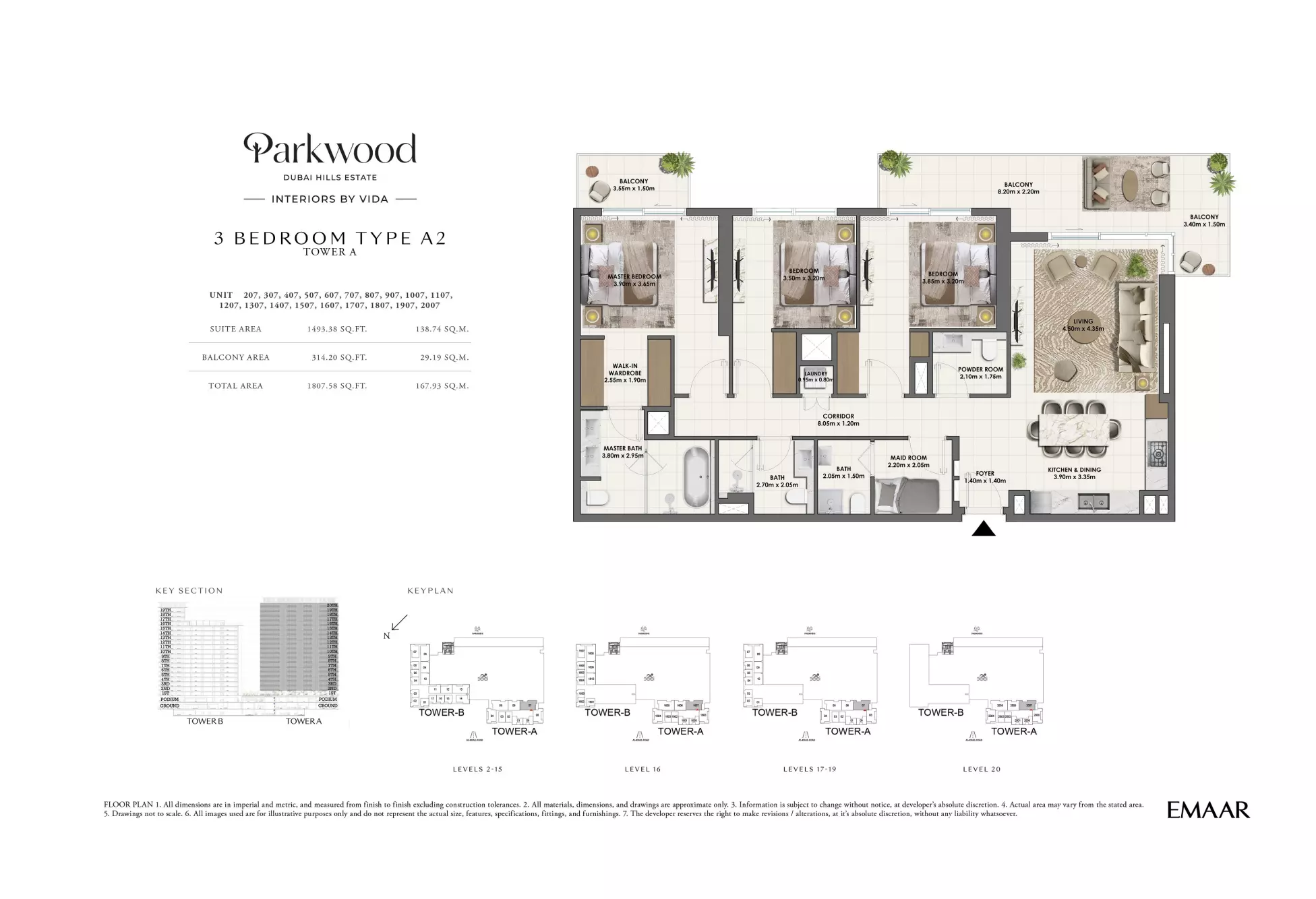 Parkwood Type A2-Tower A, 3 beds
