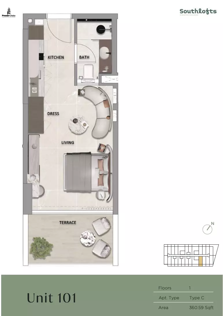 Unit floor plan image