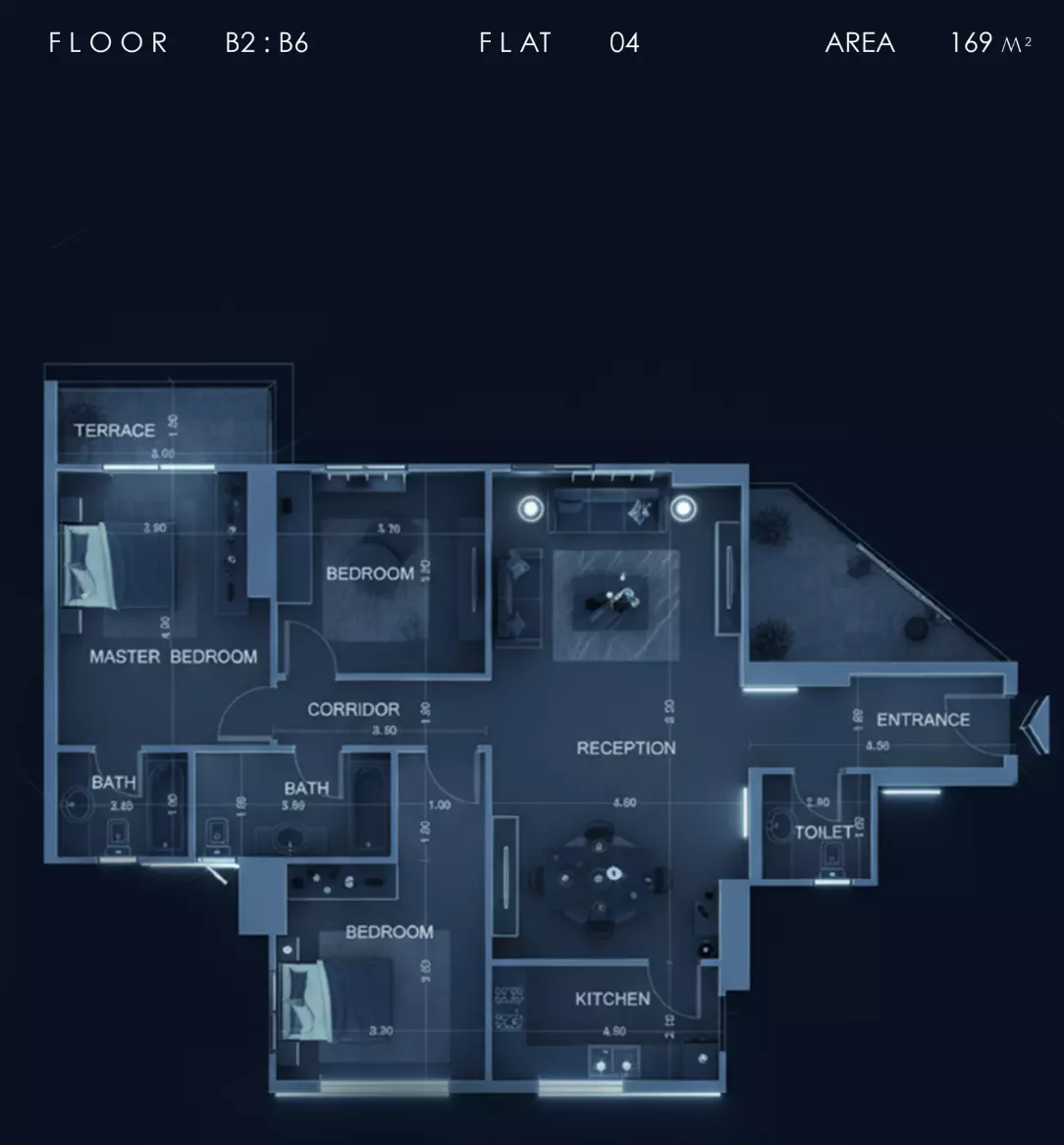 صورة مخطط ارضية الوحدة