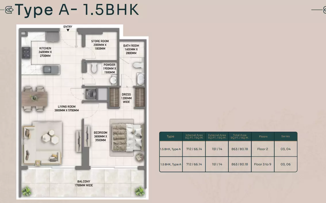 Unit floor plan image