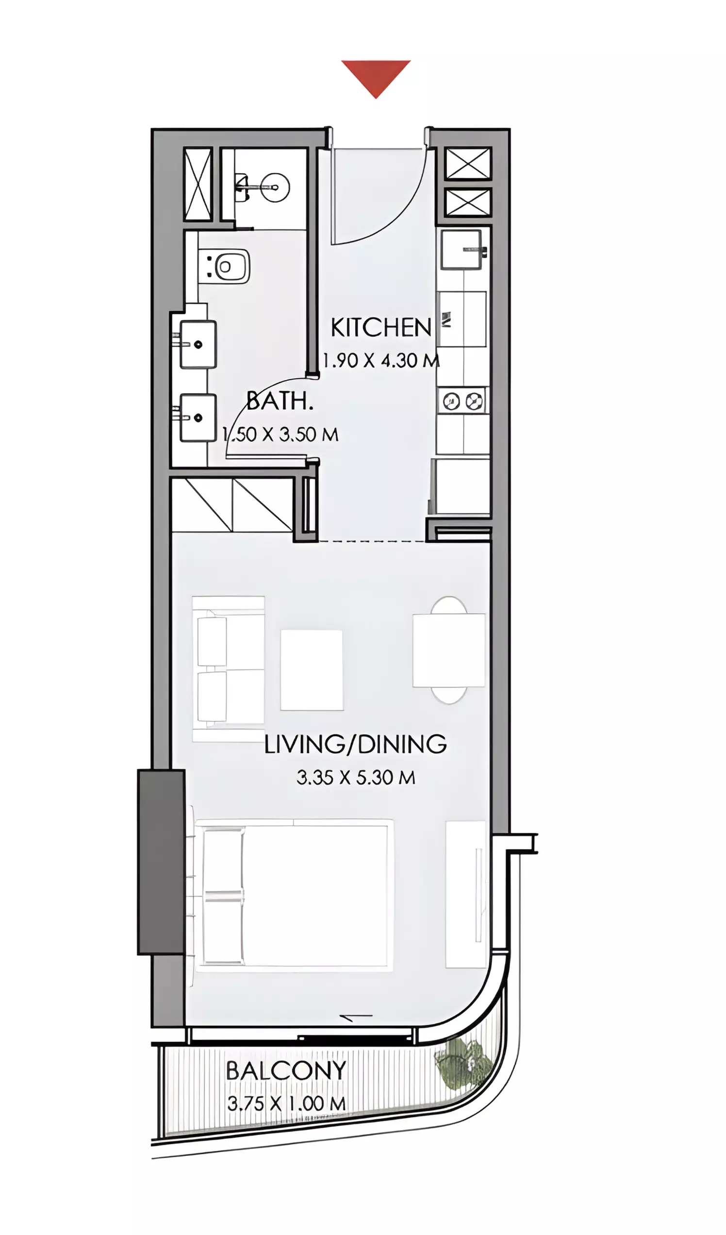 صورة مخطط ارضية الوحدة